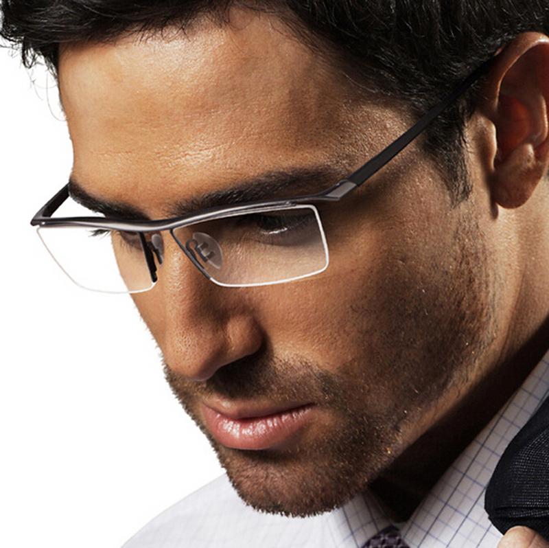 Pure Titanium Half Rimless Business Glasses - Main Image