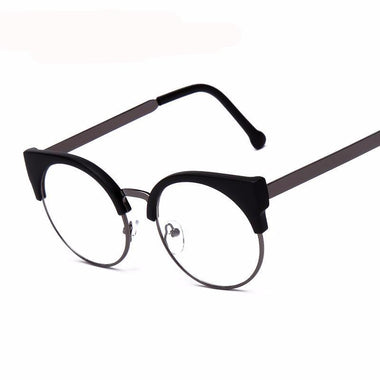 Half Frame Cat Eye Glasses for Women