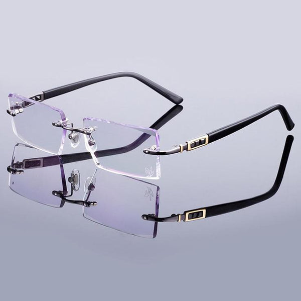 Men's Diamond Trimming Glasses