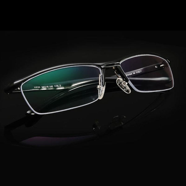 Black Half Rim Eye Glassses