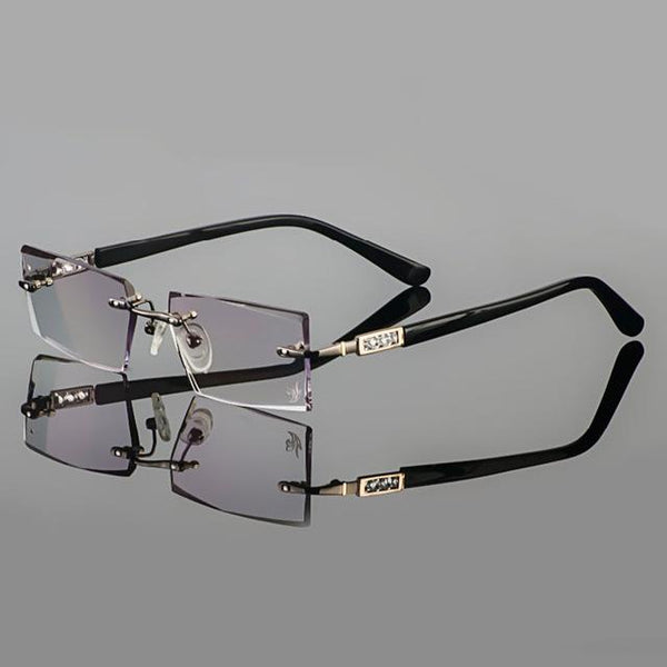 Men's Diamond Trimming Glasses
