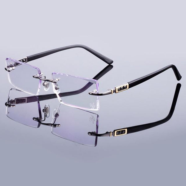 Men's Diamond Trimming Glasses