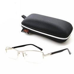 Black Shield Frame With Glasses