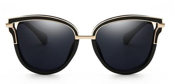 Black Frame Sun Glasses for Women