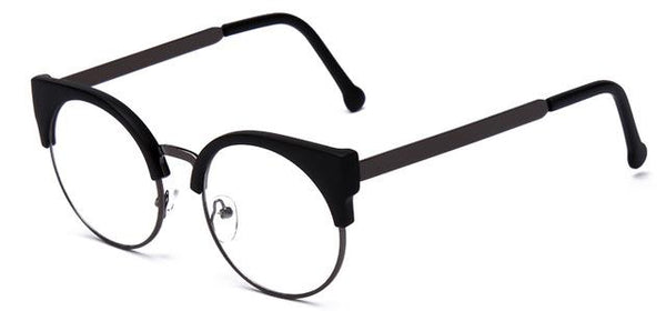 Half Frame Cat Eye Glasses for Women